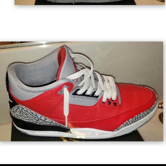 MENS NIKE AIR JORDAN 3 RETRO- AUTHENTICATED/VERIFIED BY GOAT main image 4